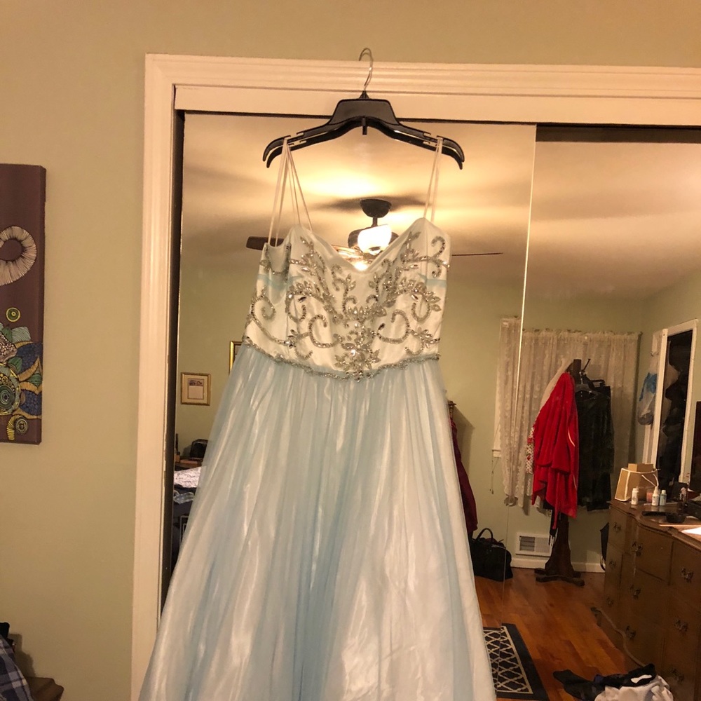 Xscape long beaded gown